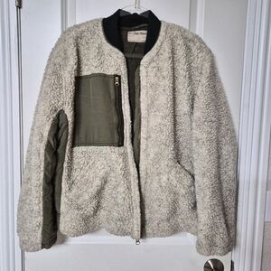 ​We The Free People Sherpa Bomber Jacket Sz Small